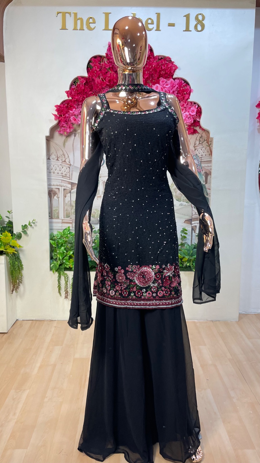 Black kurti set