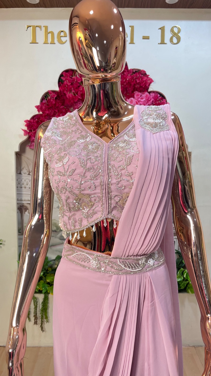 Ready to wear dress in Lilac