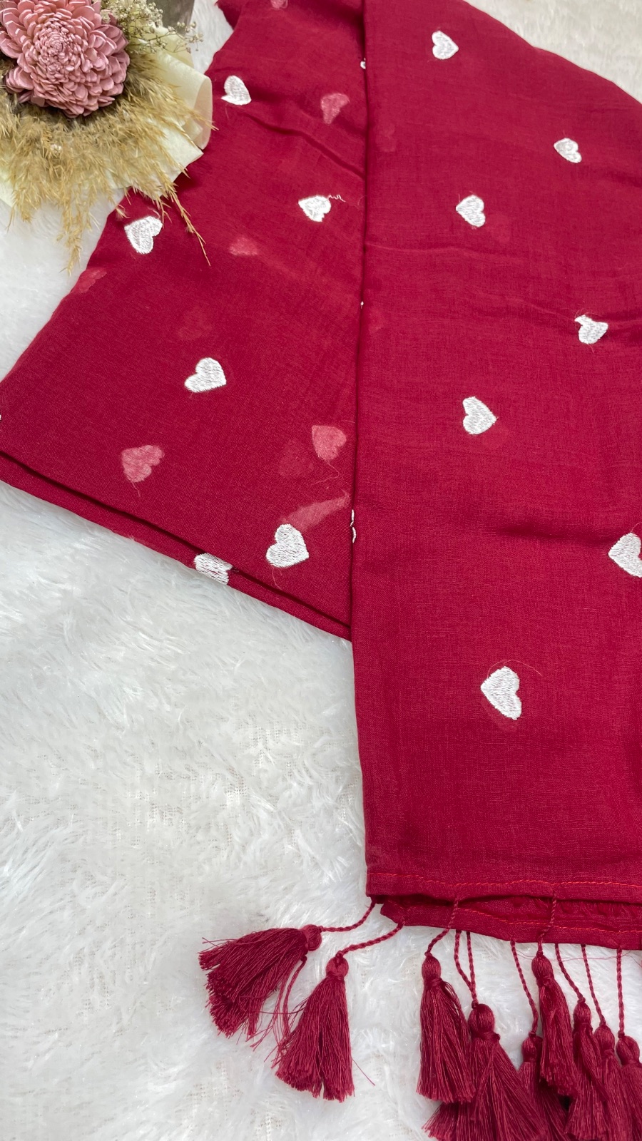 Heart cotton saree angle 2