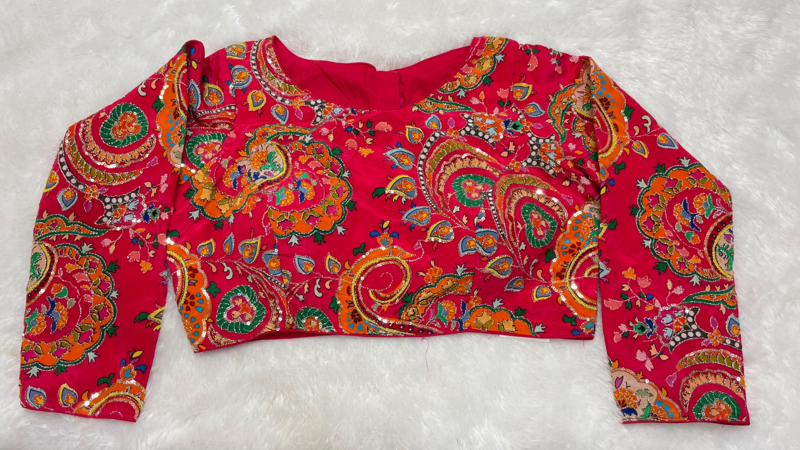 Kalamkari full sleeves blouse