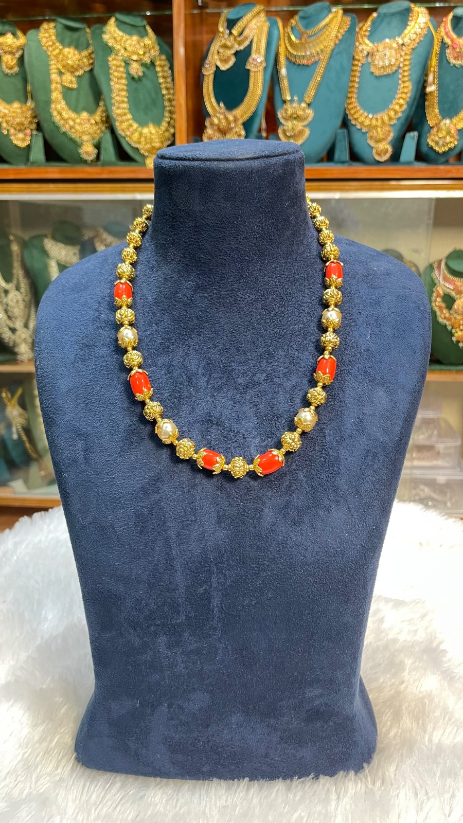 pearl and coral bead haram