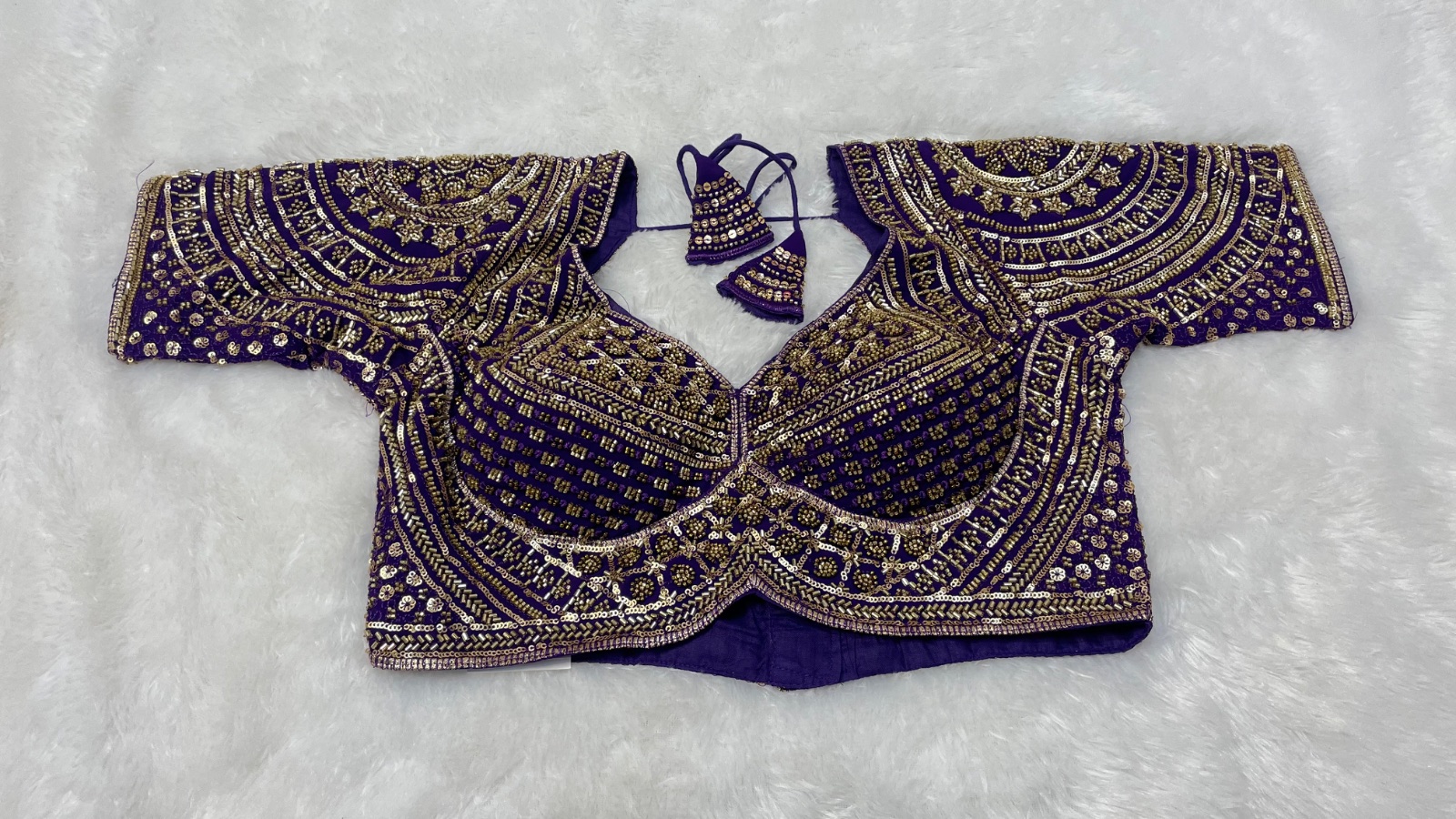 Hand Worked blouse angle 3