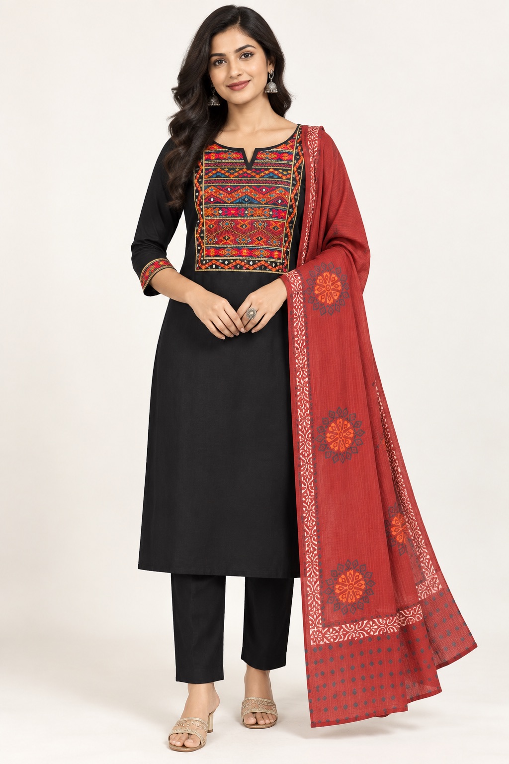 Black cotton dress