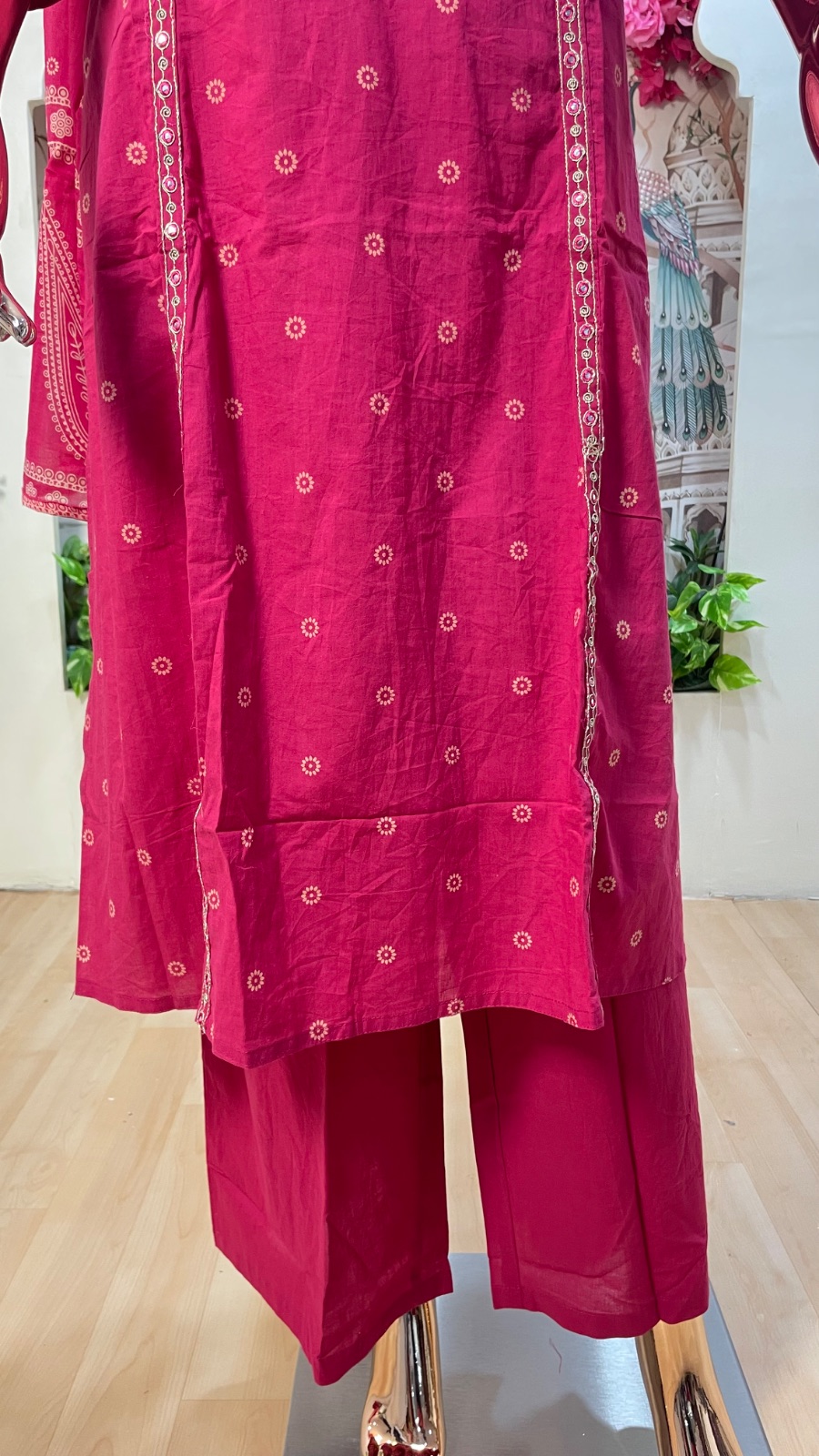 Pink kurti set angle 5