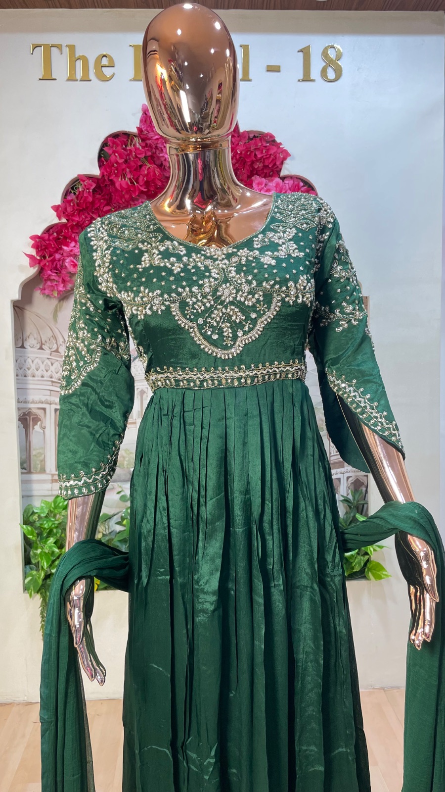 Long umbrella dress angle 3