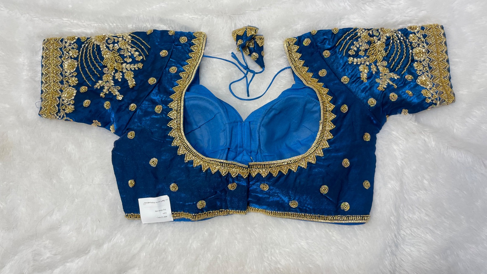 Bold colour worked blouse angle 2