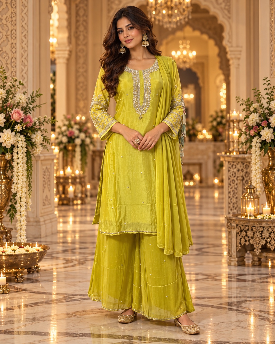 Yellow kurti set
