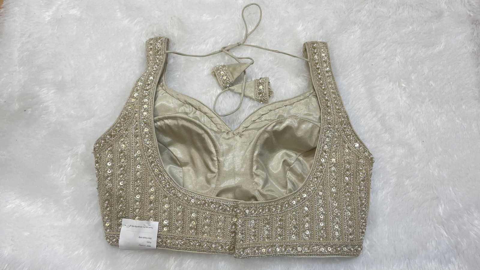 Ivory worked blouse angle 2