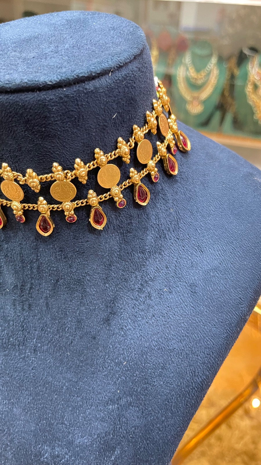 small coins with red drops angle 3