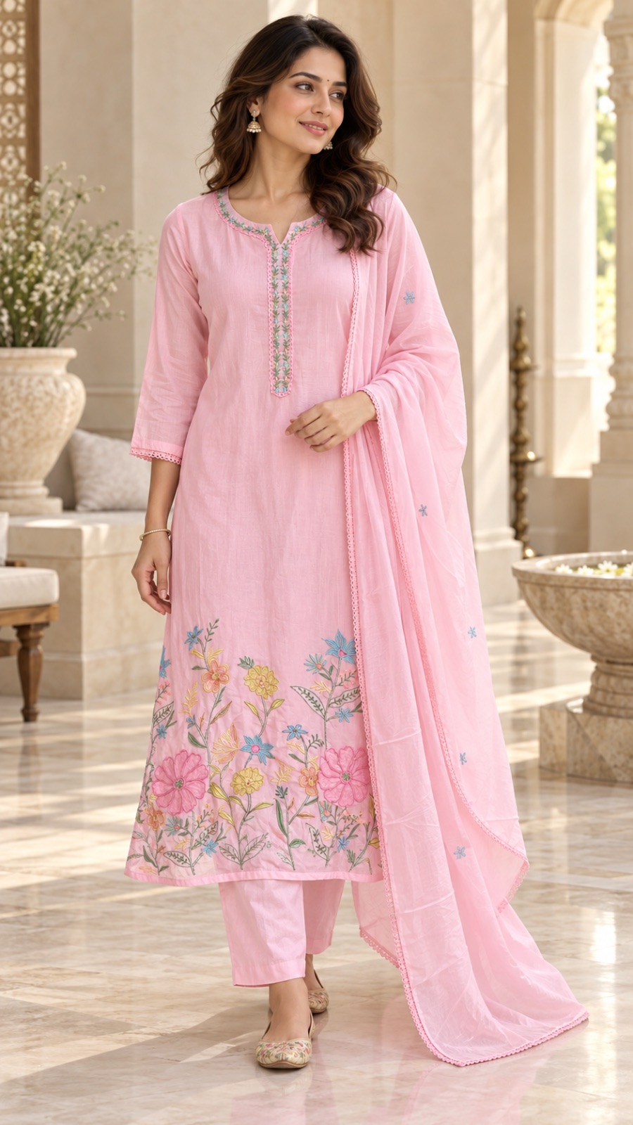 Mulcotton embroidery dress