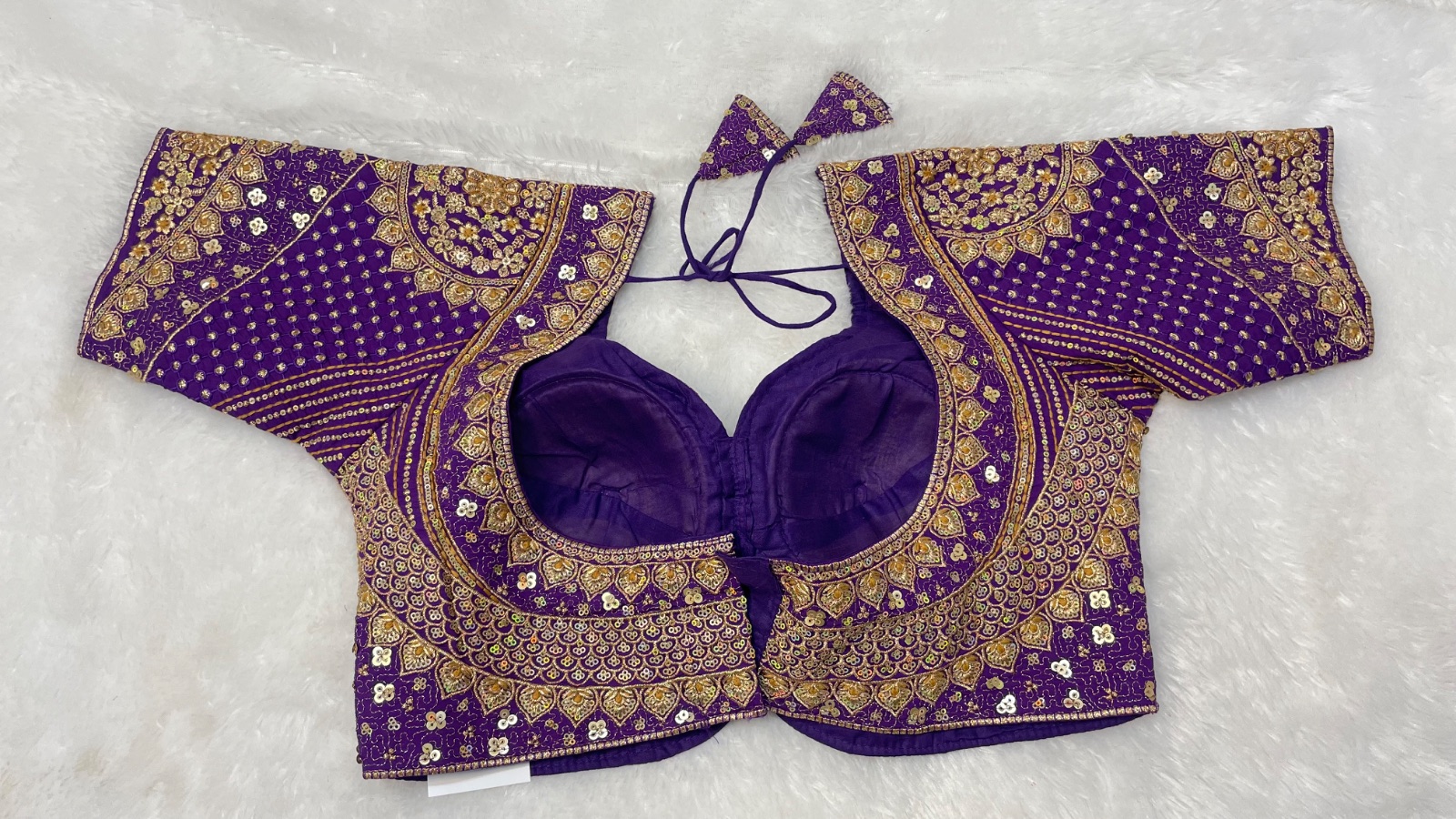 Machine worked blouse angle 2