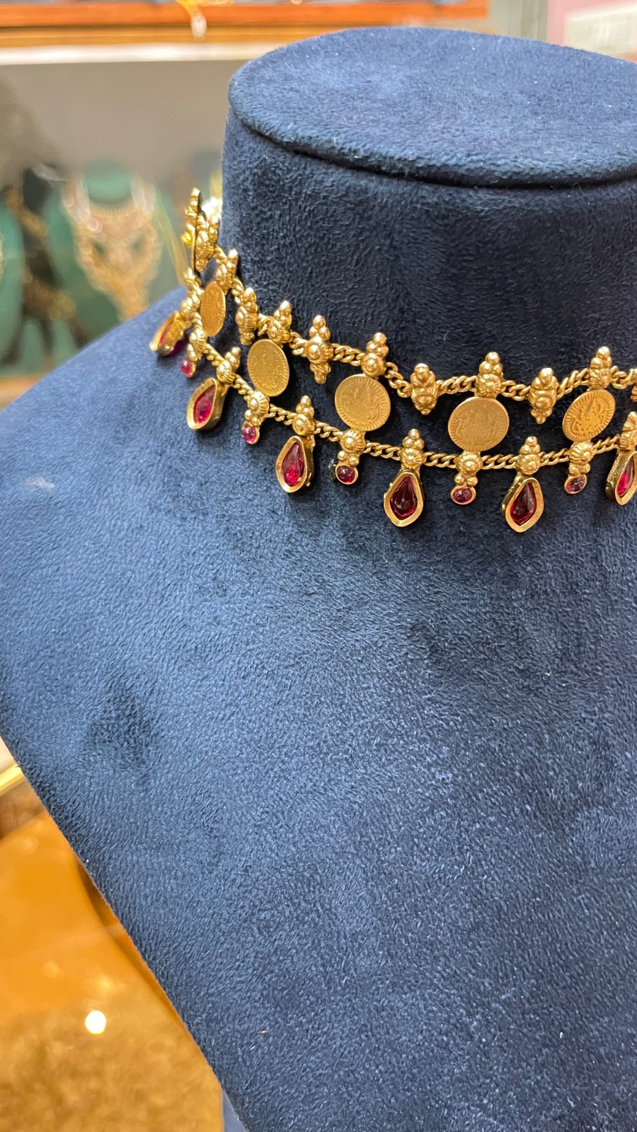 small coins with red drops angle 2