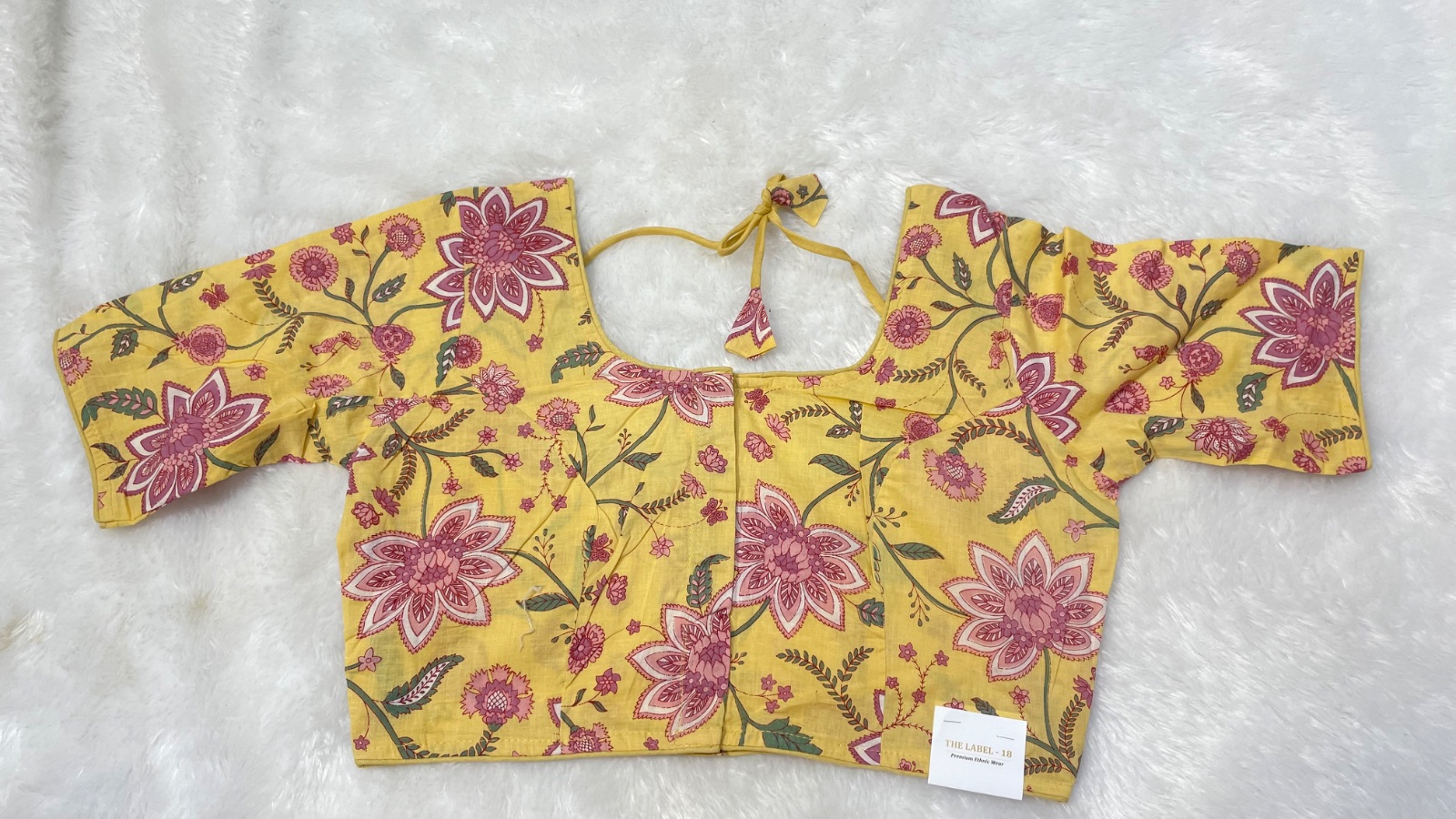Cotton blouse without lining in Cream