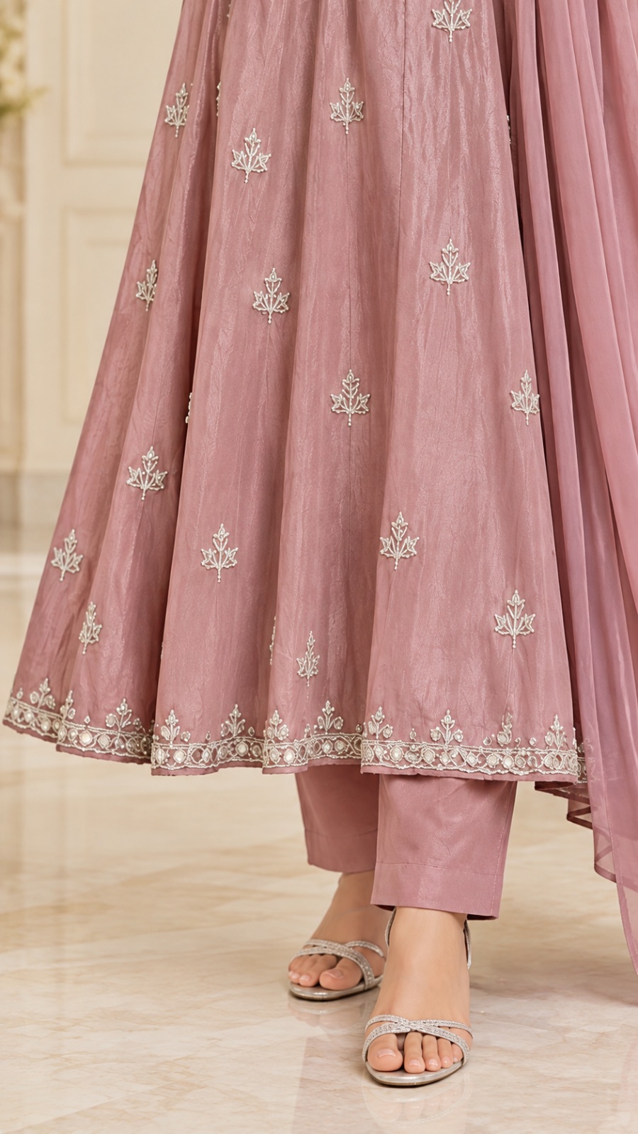 Onion pink party wear angle 3