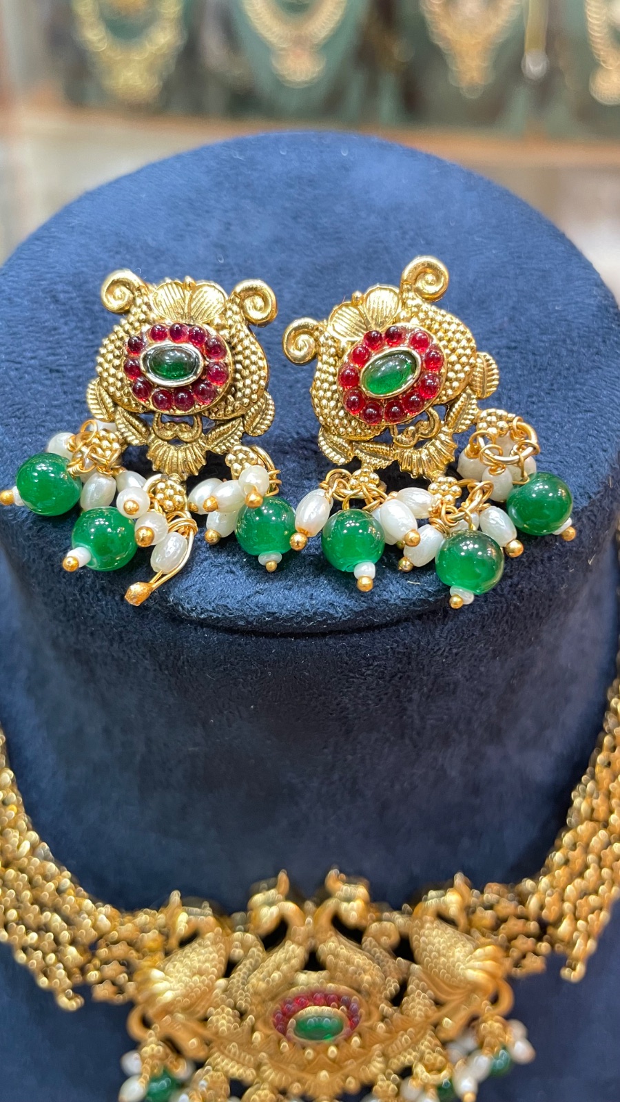 Peacock design necklace