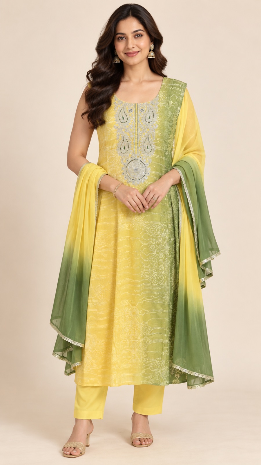 Greenish yellow dress