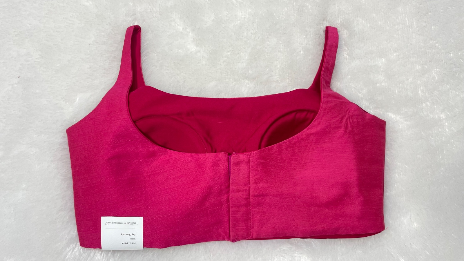 Plain sleeveless blouse angle 2