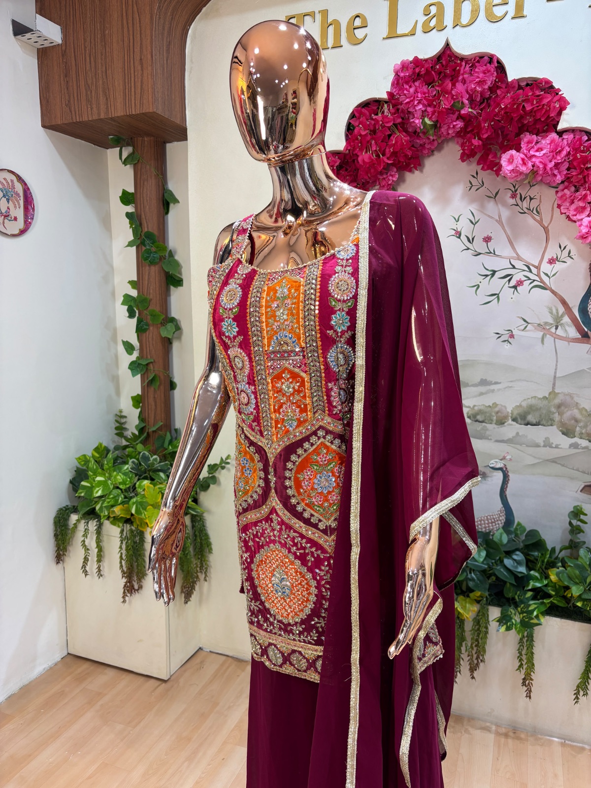 Multicolour kurti set angle 3