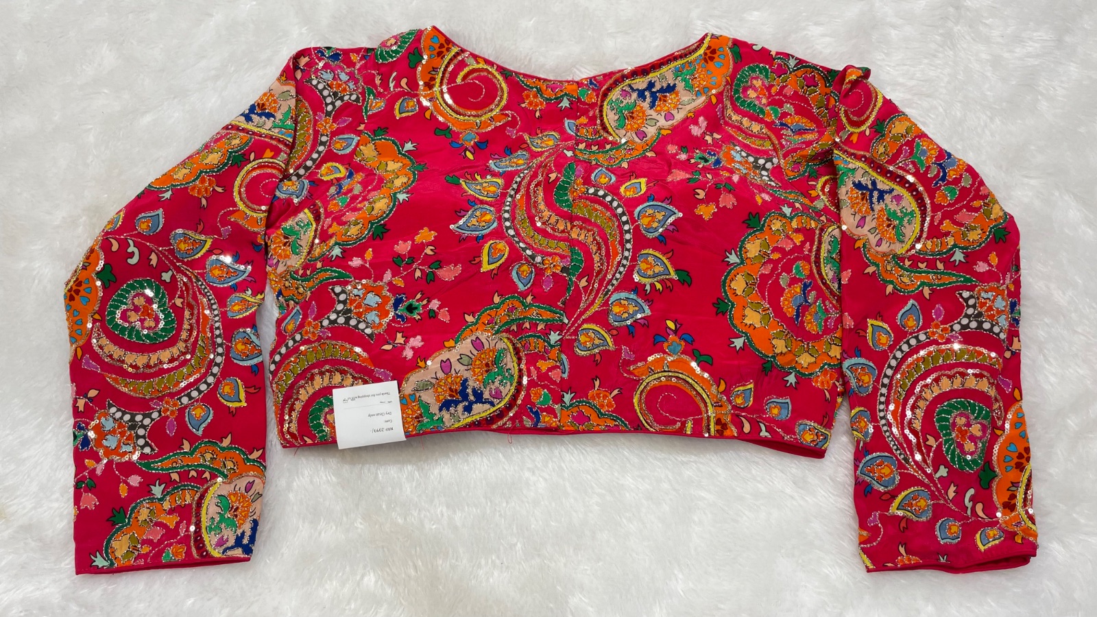 Kalamkari full sleeves blouse angle 2