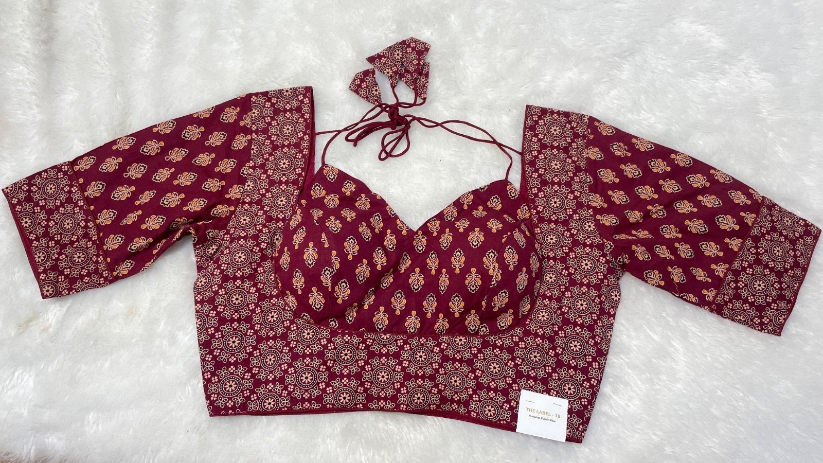 Cotton blouses in Maroon