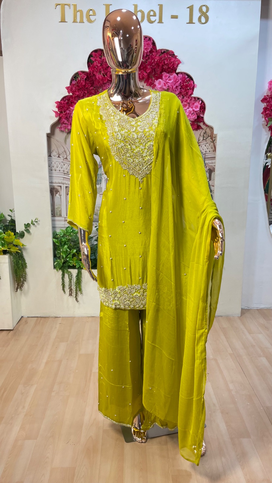 Lime green kurti set option 2